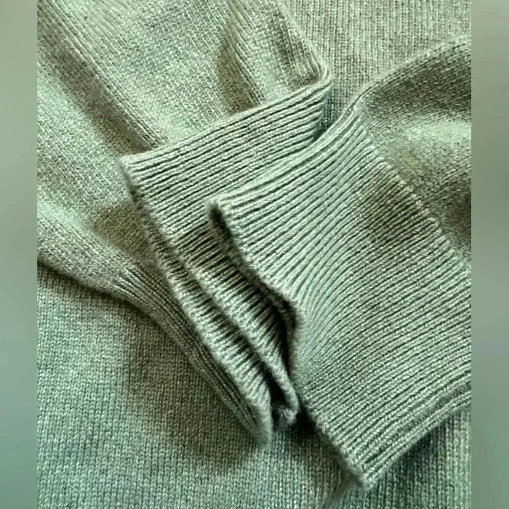 Brooks Brothers 3-Ply Scottish 100% Cashmere Sweater Men’s Green Sz XL - Picture 12 of 12